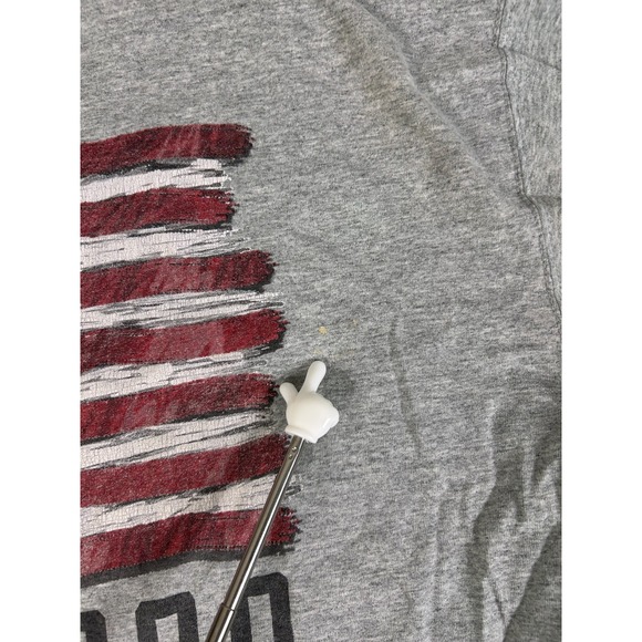 Y2K Sonoma USA 2000 American Flag Tee Shirt Gray Size XL Vintage Patriotic - Picture 5 of 10